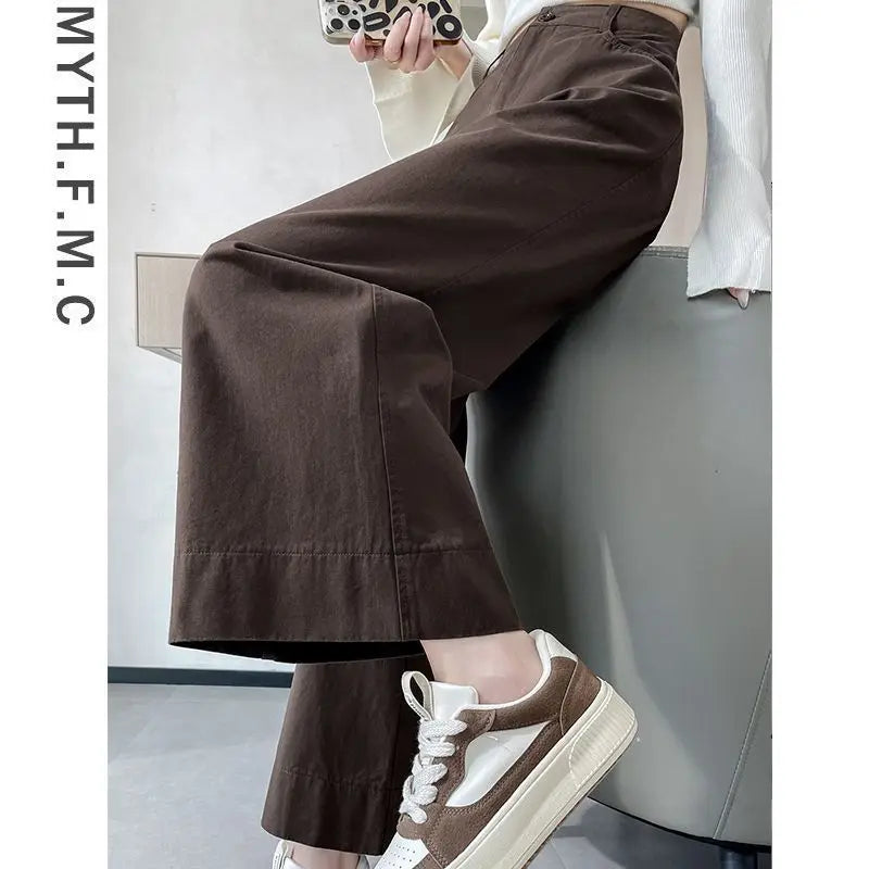 High-waist wide-leg pants for women
