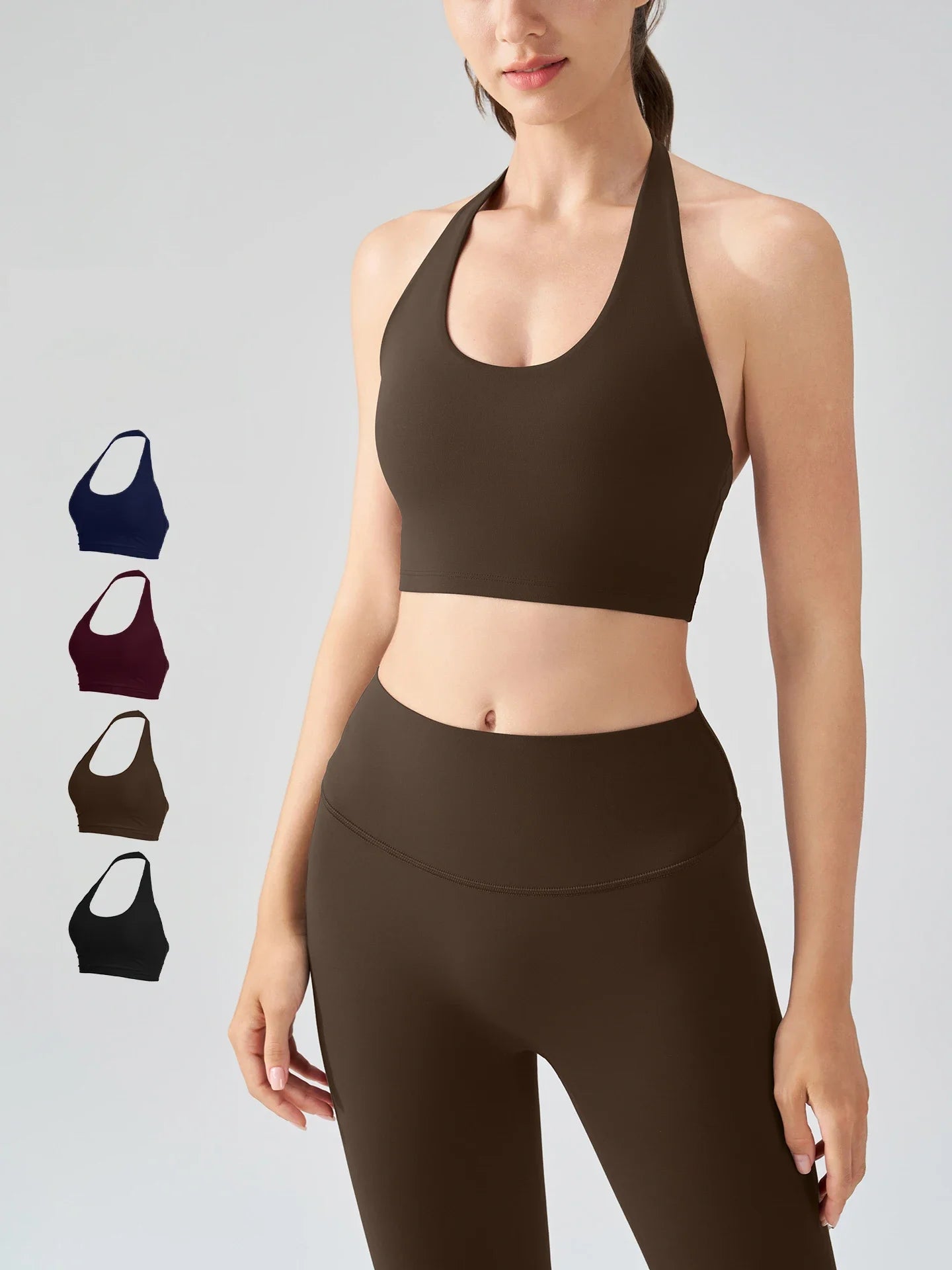 Backless Sport Bra Women Gym Workout Vest Sportswear Breathable Quick Dry Yoga Active Bra Female Running Training Fitness Top