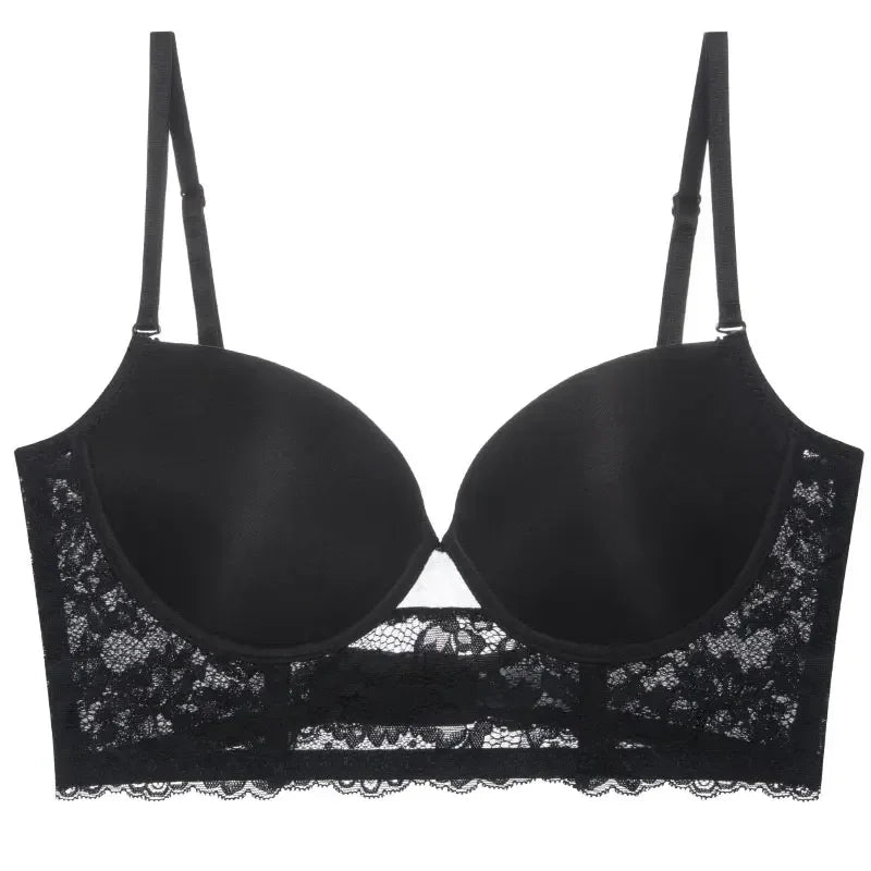 Backless Bra Invisible Bralette Lace Wedding Bras Low Back Underwear Push Up Brassiere Women Seamless Lingerie Sexy Corset BH