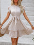 Elegant ruffled hem dress for women
