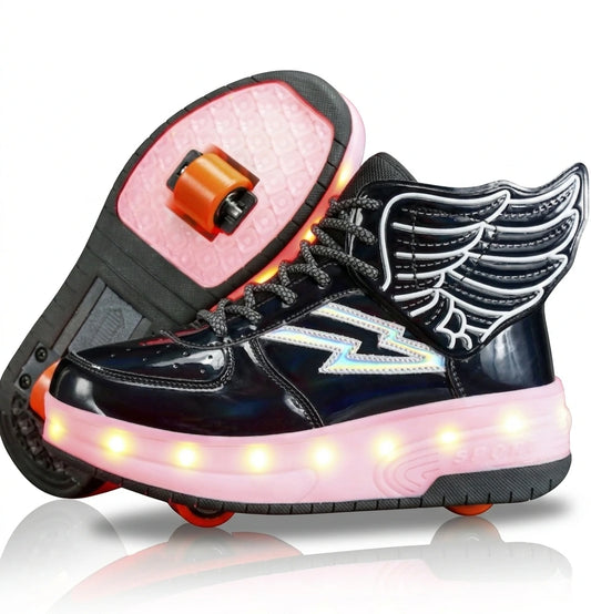 Double Wheel Led Light Shoes Wheel Student Roller Skates
