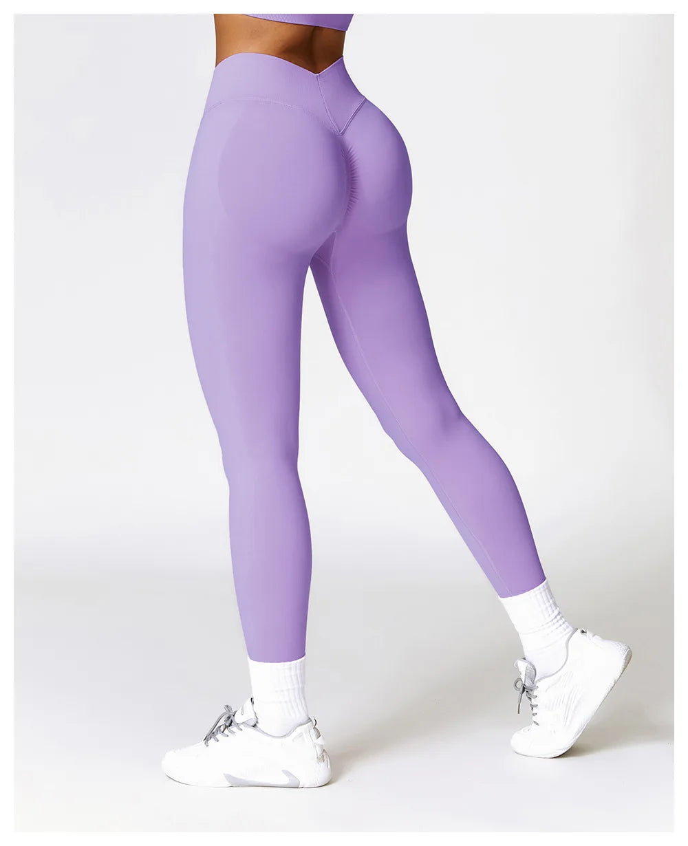 Comfortable And Formfitting Yoga Pants High Waist Hot Sale Fitness Lenggings Seamless Workout Pants Women Running Pants