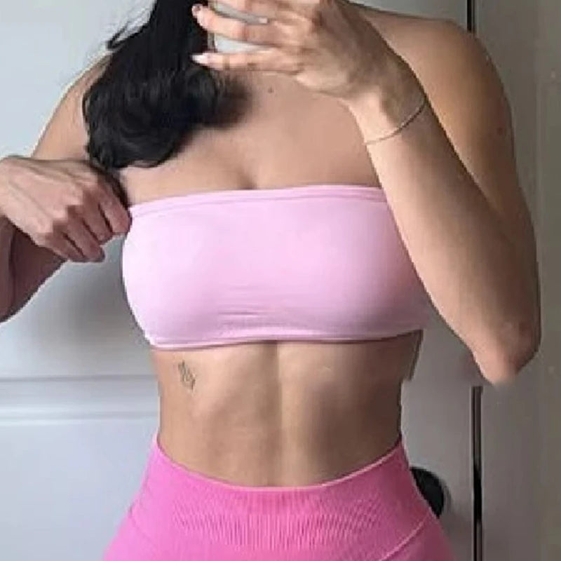 Backless Sports Bra Women Padded Yoga Bra Gym Crop Top Push Up Seamless Tank Top Fitness Bras Workout Yoga Tops Woman Sportswear