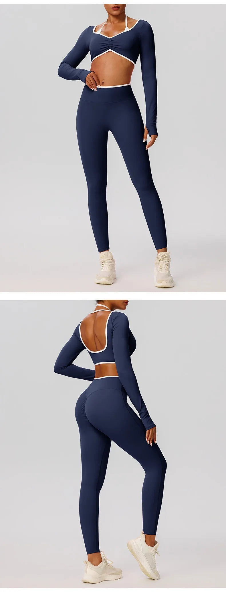 Women Yoga Pants Sexy High Waist Booty Lifting Leggings Pants Women Sports Clothing Color Block Yoga Breathable Fitness Leggings