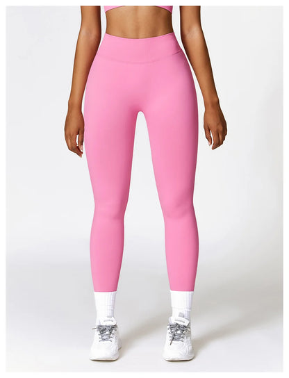 Comfortable And Formfitting Yoga Pants High Waist Hot Sale Fitness Lenggings Seamless Workout Pants Women Running Pants