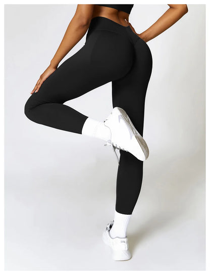 Comfortable And Formfitting Yoga Pants High Waist Hot Sale Fitness Lenggings Seamless Workout Pants Women Running Pants