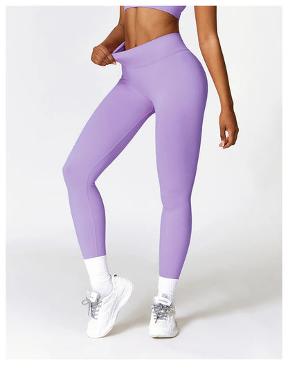 Comfortable And Formfitting Yoga Pants High Waist Hot Sale Fitness Lenggings Seamless Workout Pants Women Running Pants
