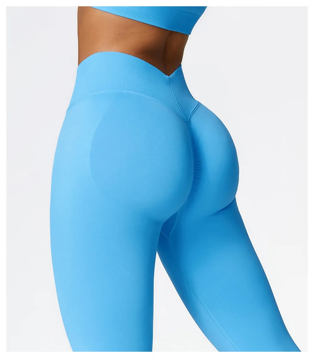 Comfortable And Formfitting Yoga Pants High Waist Hot Sale Fitness Lenggings Seamless Workout Pants Women Running Pants