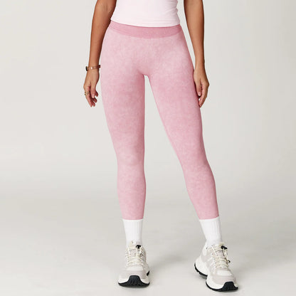 Yoga pants, impact leggings for women, seamless sports yoga pants, high-waisted ribbed gym wear, fitness training clothes