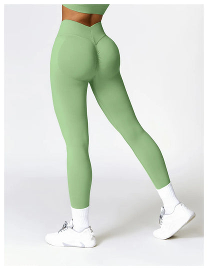 Comfortable And Formfitting Yoga Pants High Waist Hot Sale Fitness Lenggings Seamless Workout Pants Women Running Pants