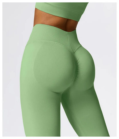 Comfortable And Formfitting Yoga Pants High Waist Hot Sale Fitness Lenggings Seamless Workout Pants Women Running Pants