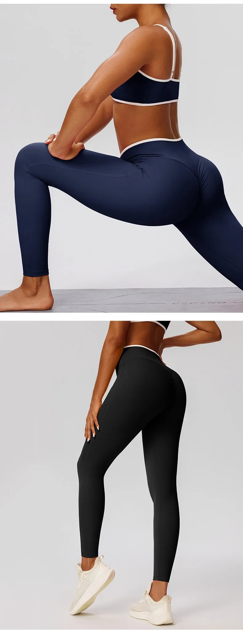 Women Yoga Pants Sexy High Waist Booty Lifting Leggings Pants Women Sports Clothing Color Block Yoga Breathable Fitness Leggings